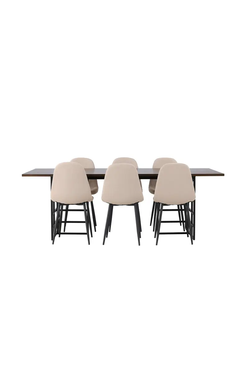 Esszimmer Set Ystad Mit Den Stühlen Polar Rechteckiges Essgruppen Set