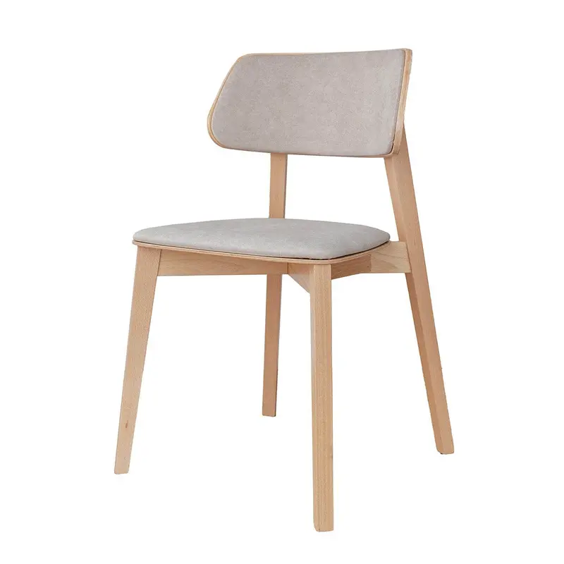 Esszimmerstuhl aus Massivholz | Minimalistischer Polsterstuhl Como