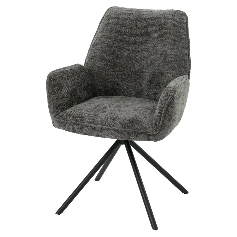Esszimmerstuhl G67 chenille - grau