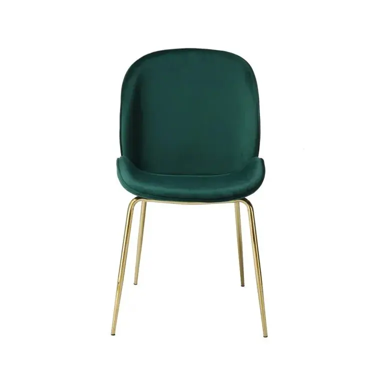 Esszimmerstuhl – Grün Messing, Samt Bezug, Modern Design, 87 cm - Charlize 110 | Kayoom