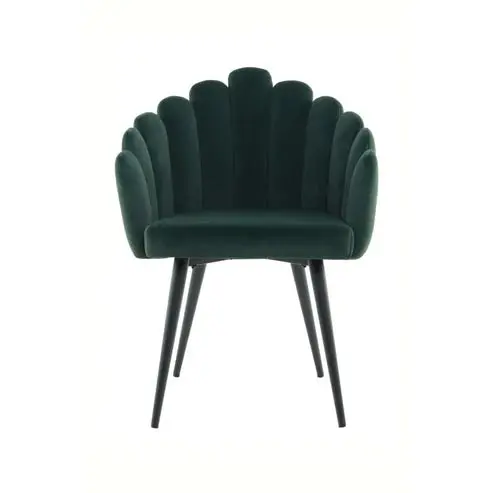 Esszimmerstuhl – Grüne Farbgebung, Weicher Stoffbezug, Komfortables Design, 85 cm - Jeane 625 | Kayoom