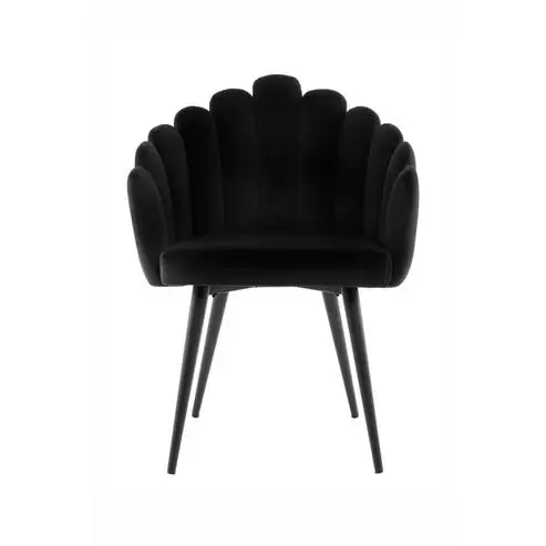 Esszimmerstuhl – Schwarze Farbgebung, Weicher Stoffbezug, Komfortables Design, 85 cm - Jeane 625 | Kayoom