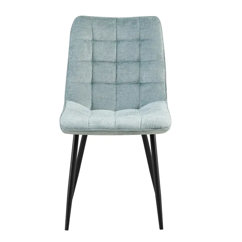 Esszimmerstuhl – Stoffbezug, Weicher Sitzkomfort, Metallbeine, Modernes Design – Lucille | Benoa