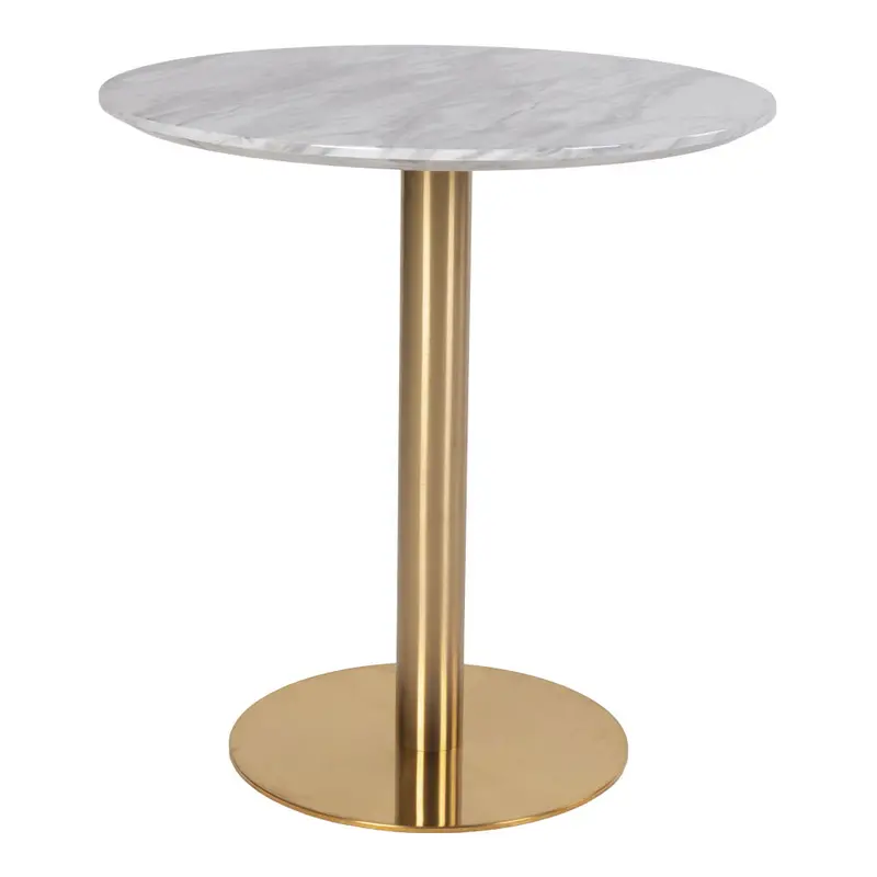 Esszimmertisch – Marmoroptik, Messingoptik, 75 cm - Bolzano | House Nordic