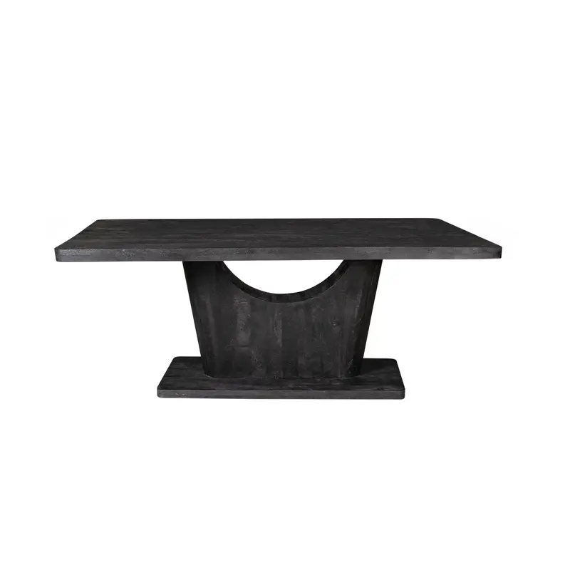 Esszimmertisch – Schwarzes Mangoholz, Robuste Konstruktion, Modernes Design 200 cm – Voco | Starfurn