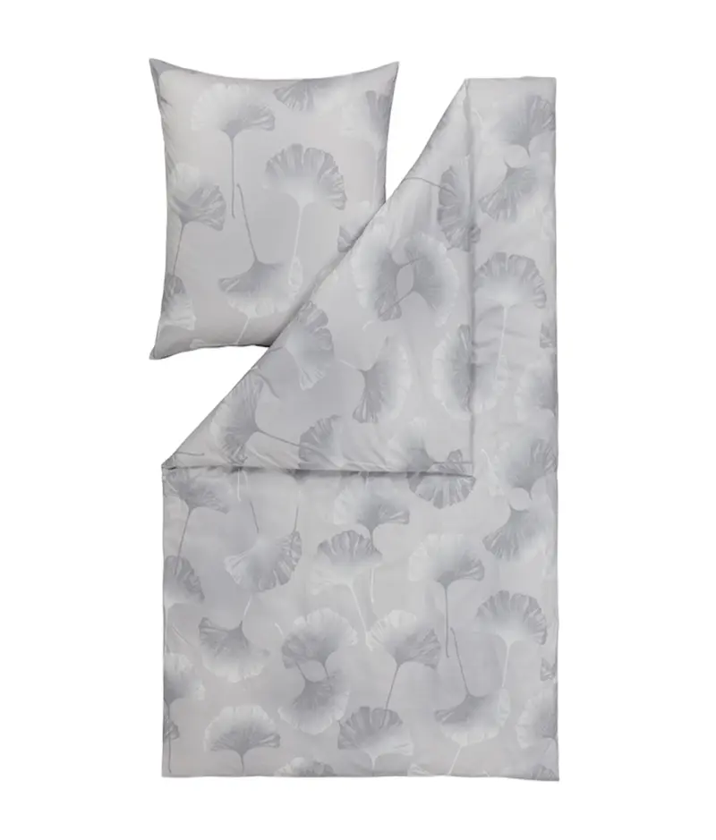 Estella Mako-Interlock-Jersey Bettwäsche Isabella 135x200 platin