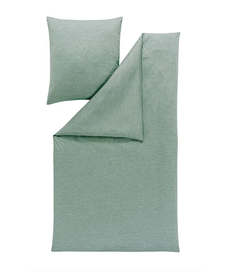 Estella Mako-Interlock-Jersey Bettwäsche Takoma 135x200 mint