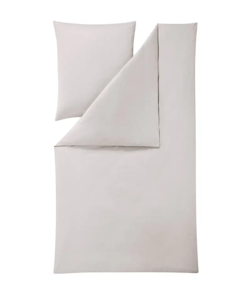 Estella Mako-Interlock-Jersey Bettwäsche Takoma 135x200 silber