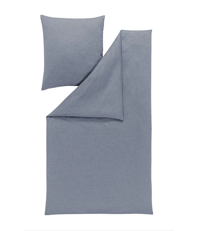 Estella Mako-Interlock-Jersey Bettwäsche Takoma 135x200 taube
