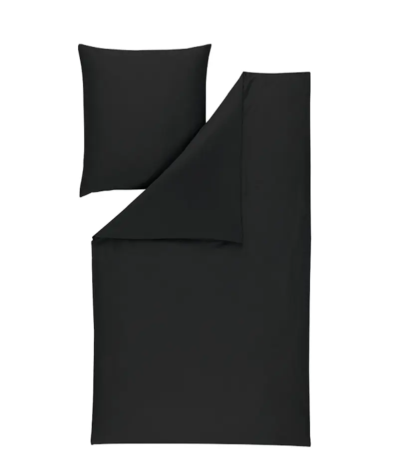 Estella Mako-Satin Bettwäsche Valetta 135x200 anthrazit