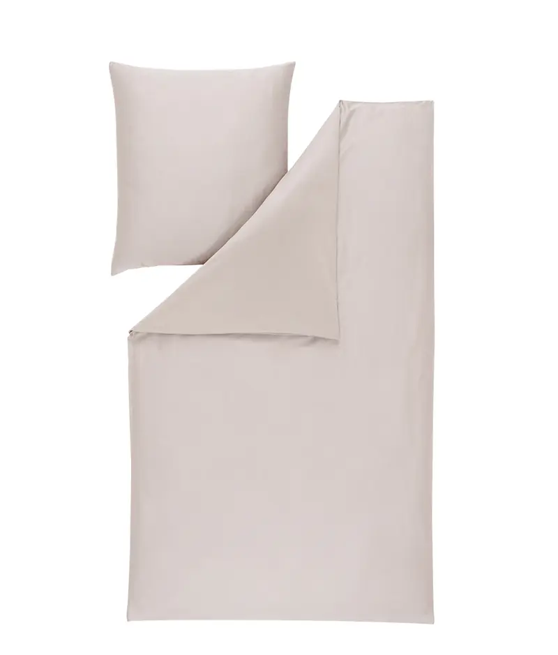 Estella Mako-Satin Bettwäsche Valetta 135x200 platin