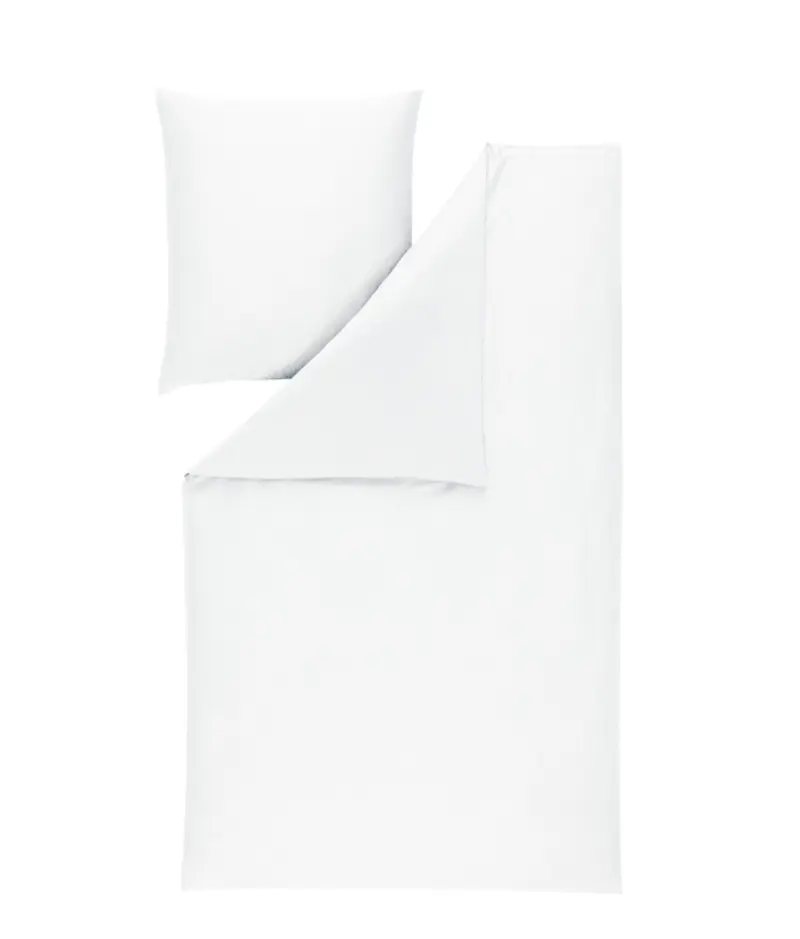 Estella Mako-Satin Bettwäsche Valetta 135x200 weiss