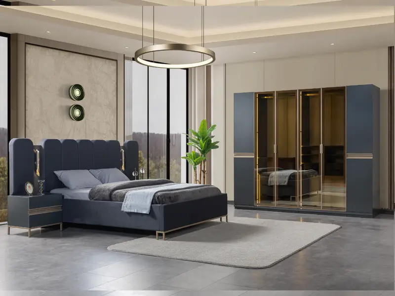Eylül Schlafzimmer Set - Anthrazit