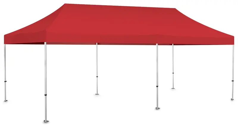 Faltpavillon-Dach 3 x 6 m rot als Ersatz- oder WechselDach