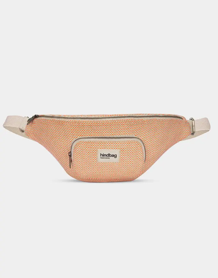 Fanny Pack Sofia XL I Koralle Geflecht