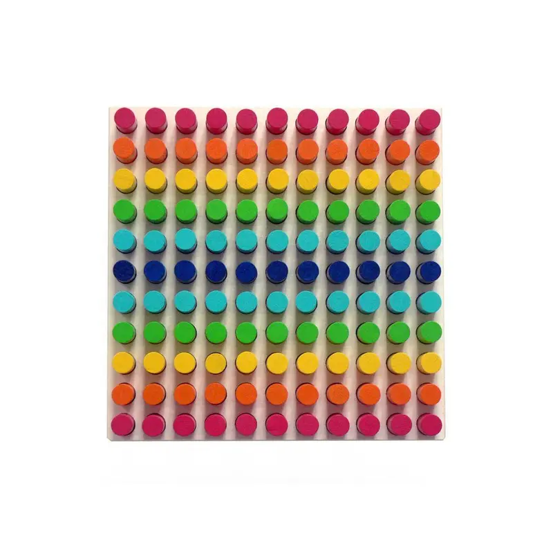 Farbensteckspiel mit dunklen Farben