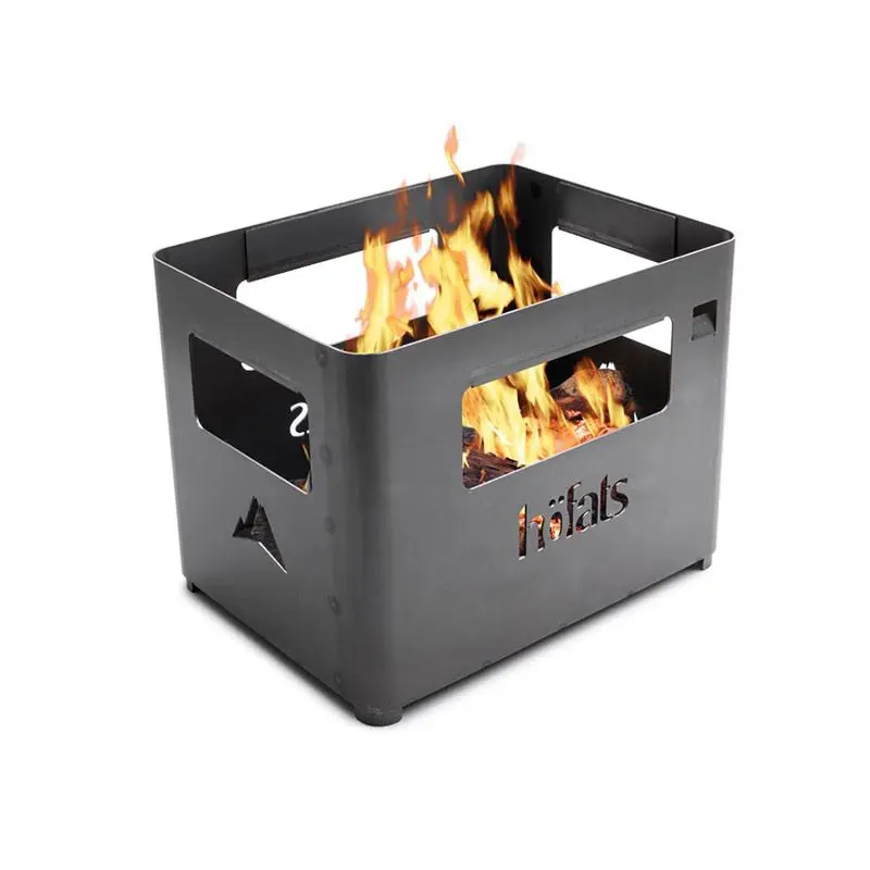 Feuerkorb – Cortenstahl, Integrierter Flaschenöffner, Große Tragegriffe - BEER BOX | höfats