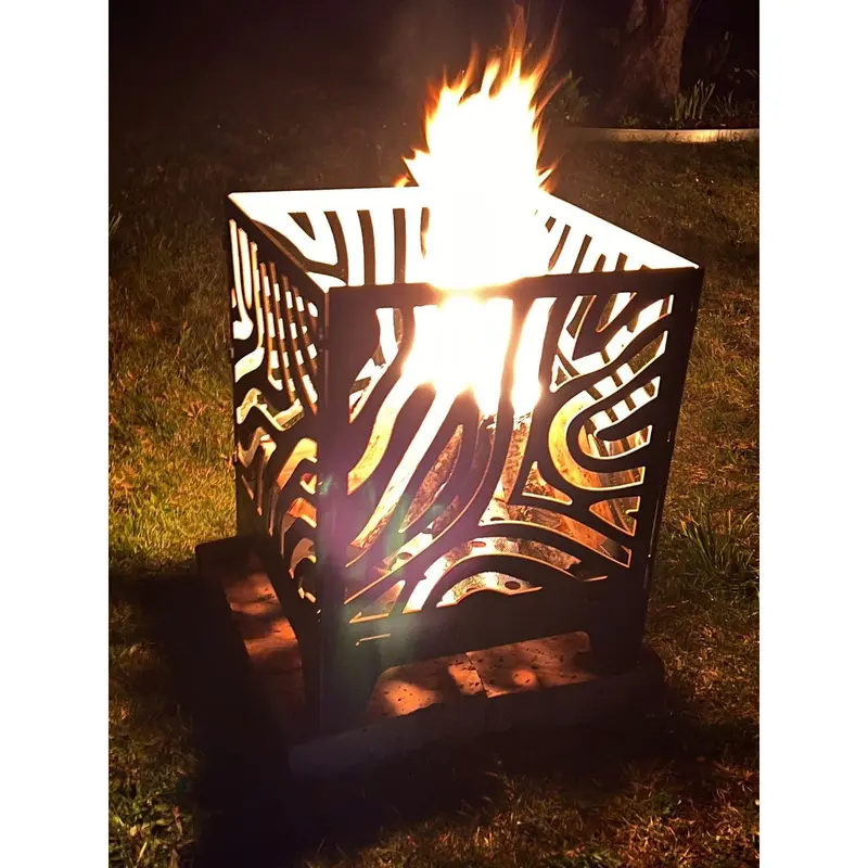 Feuerschale "Würfel" mit Klappfunktion