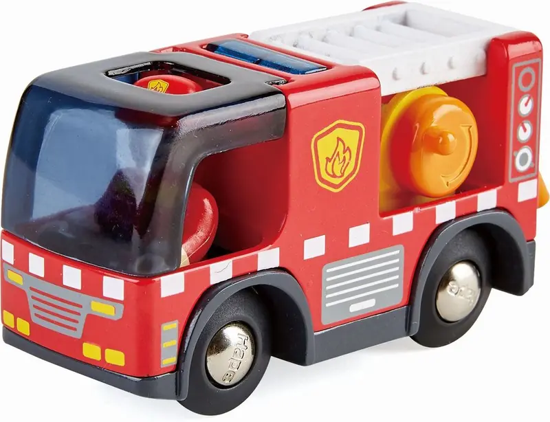 Feuerwehr Leiterfahrzeug mit Sirene