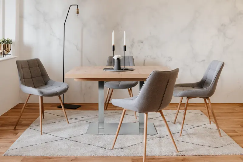 Finori Auszugtisch Quadrato Sonoma-Eiche B/H/T 120-200 x 75 x 80 cm