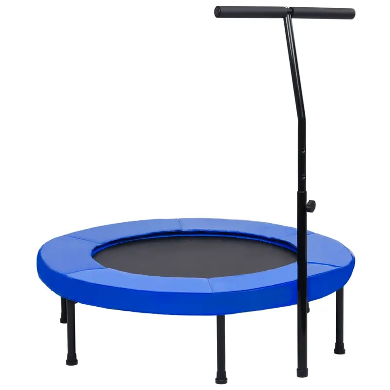 Fitness Trampolin mit Griff und Sicherheitspolster 102 cm