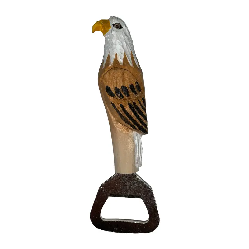 Flaschenöffner Adler aus Lindenholz