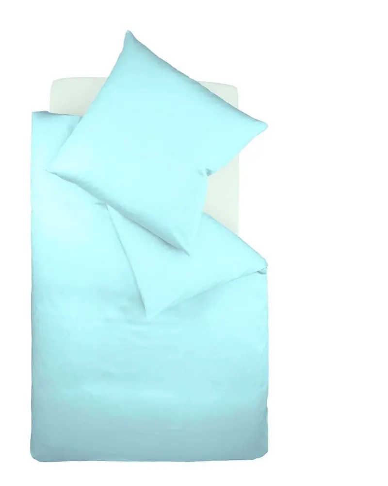 fleuresse Interlock Jersey Bettwäsche Colours Uni 135x200 blau