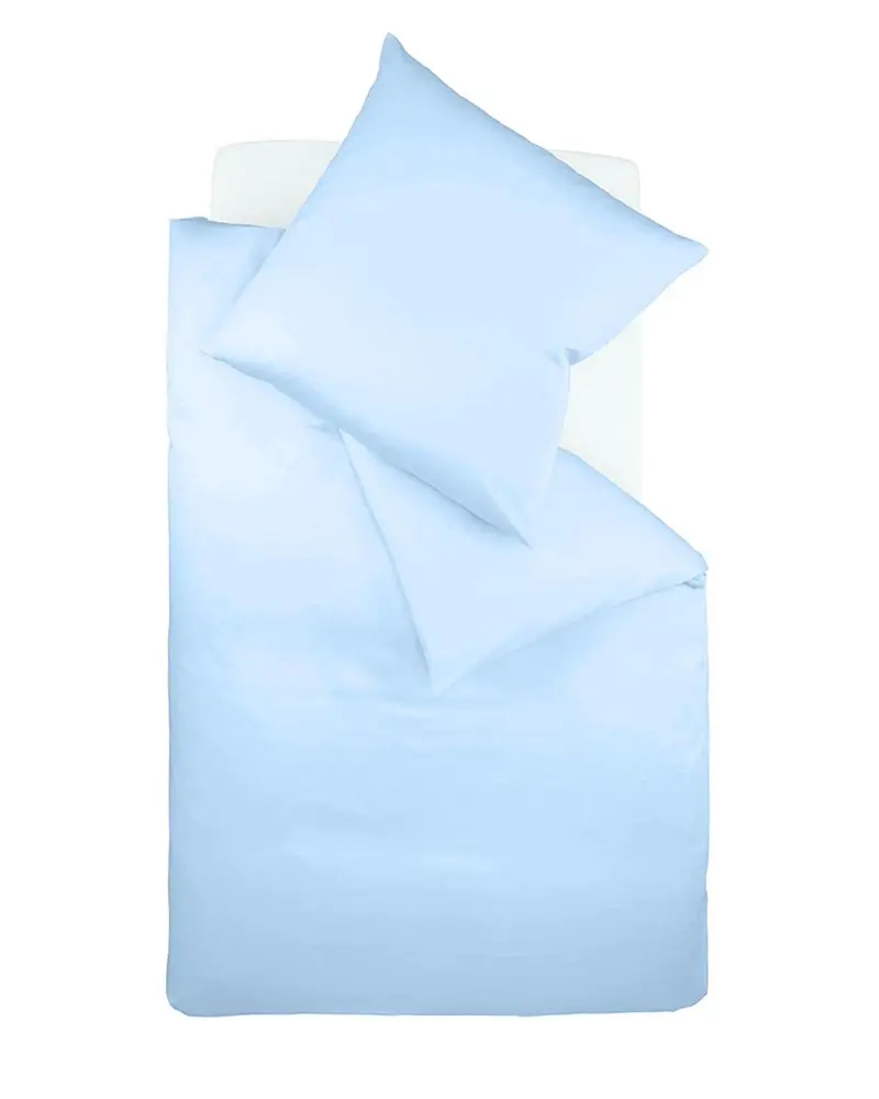 fleuresse Interlock Jersey Bettwäsche Colours Uni 135x200 bleu