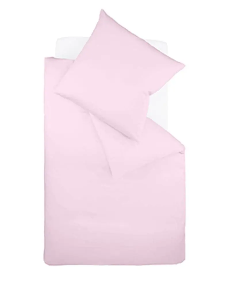fleuresse Interlock Jersey Bettwäsche Colours Uni 135x200 rosé