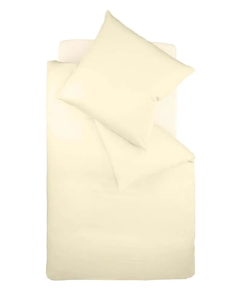 fleuresse Interlock Jersey Bettwäsche Colours Uni 135x200 vanille