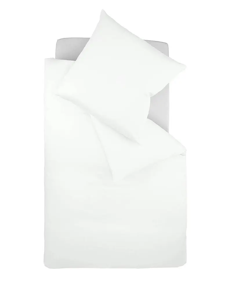 fleuresse Interlock Jersey Bettwäsche Colours Uni 135x200 weiß