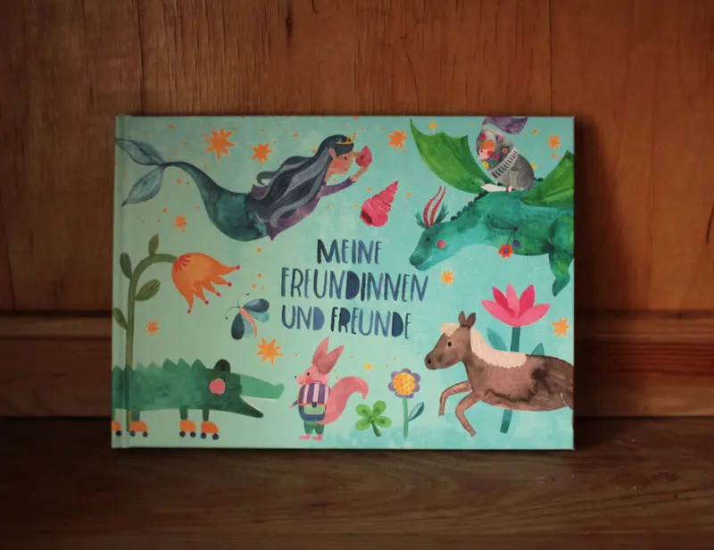 Freundebuch Grundschule (Hardcover), türkis
