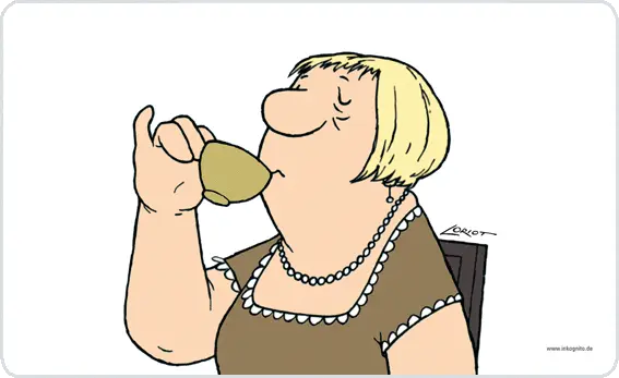 Frühstücksbrettchen Loriot - Frau <Brettchen>