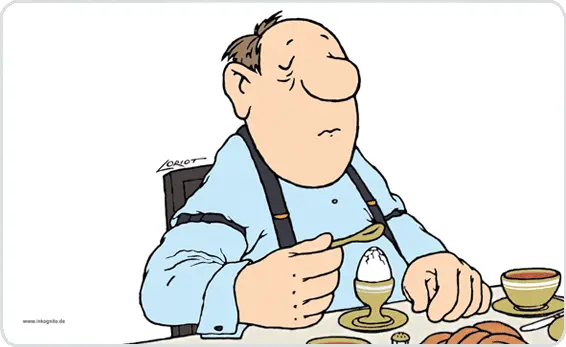 Frühstücksbrettchen Loriot - Mann <Brettchen>