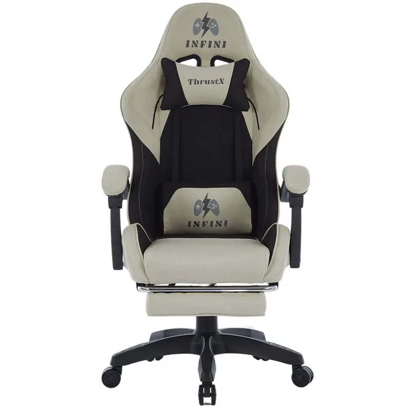 Gaming-Stuhl Infini ThrustX schwarz/beige