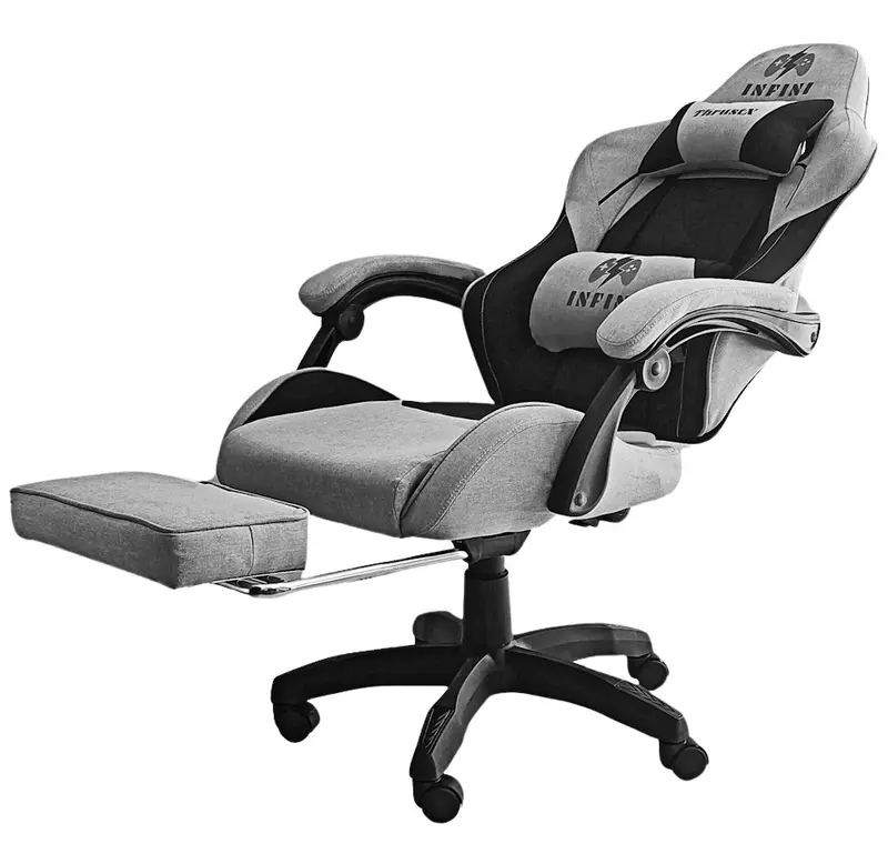 Gaming-Stuhl Infini ThrustX schwarz/hellgrau