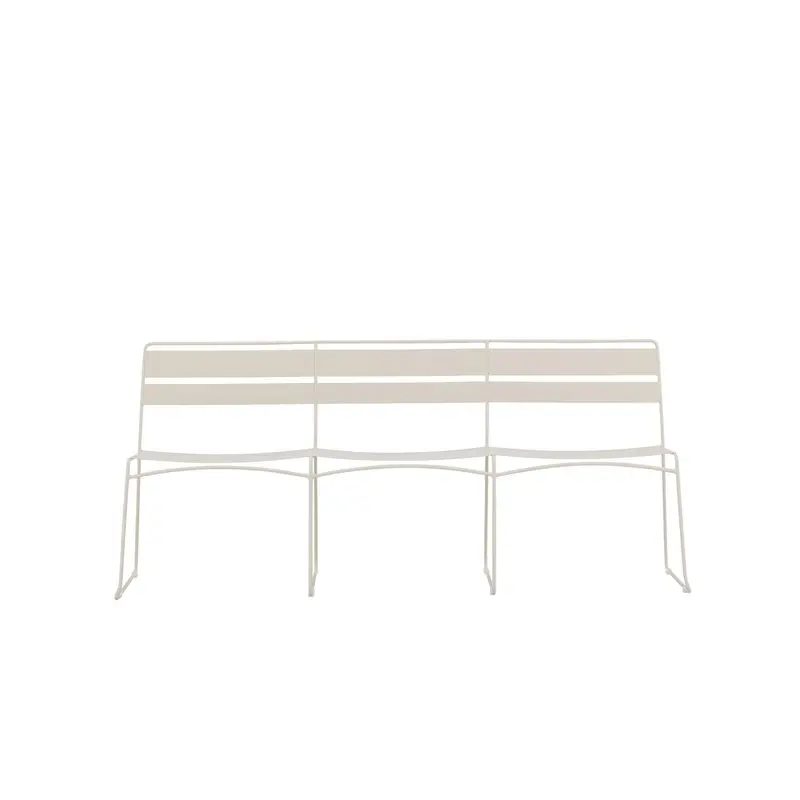 Gartenbank Lina aus Metall - Beige