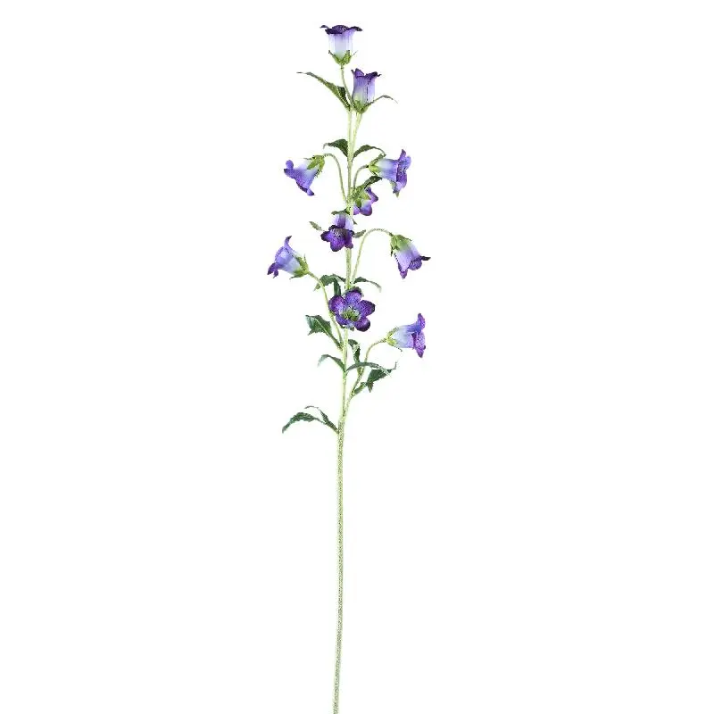 Gartenblume – Lila Glockenblumen-Spray, Stoff, Kunststoff, Handgefertigt | PTMD
