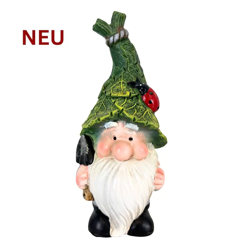 Gartenfigur "Wichtel mit Schaufel", 17 cm