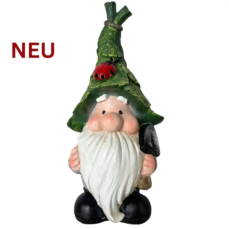 Gartenfigur "Wichtel mit Schaufel", 32 cm