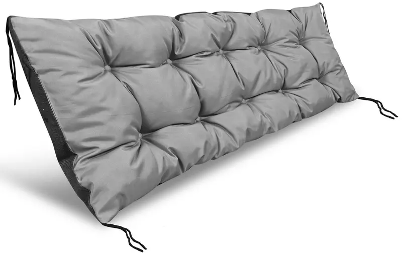 Gartenkissen 100 x 50 cm für Bank Schaukel Palettenmöbel wasserabweisend grau