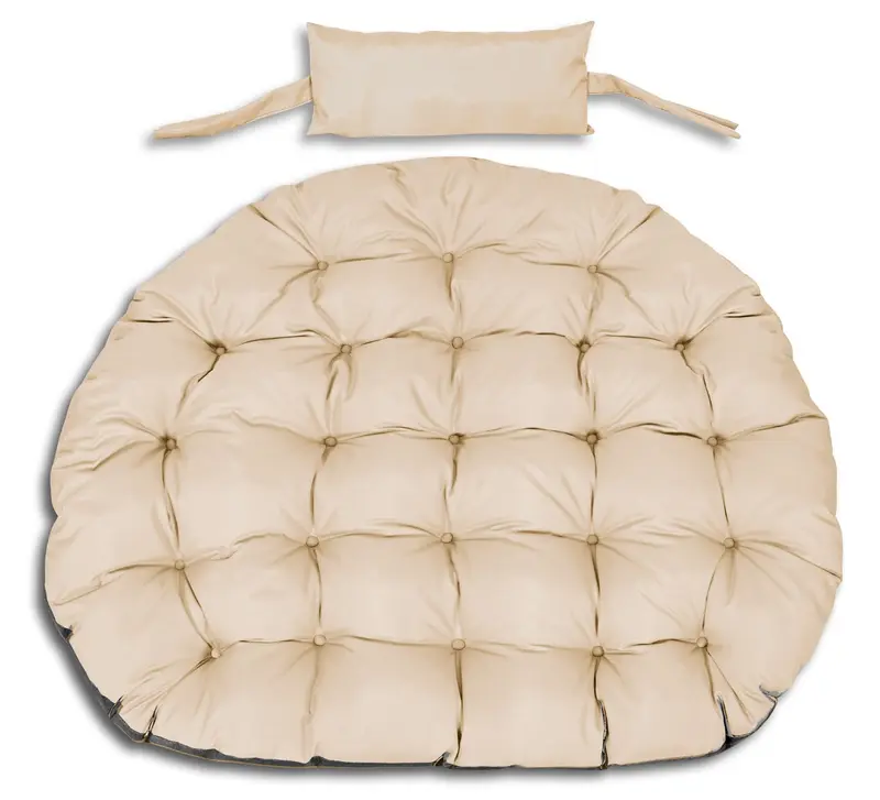 Gartenkissen 120 cm für Hängesessel wasserabweisend beige