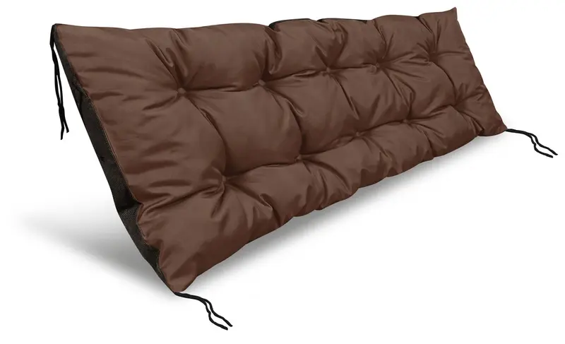 Gartenkissen 120 x 40 cm wasserabweisend für Bank Palettenmöbel braun