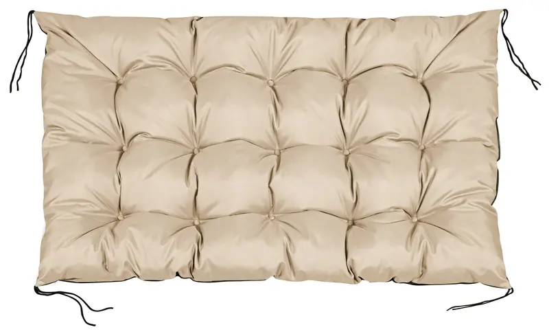 Gartenkissen 120 x 80 cm für Bank Palettenmöbel wasserabweisend beige