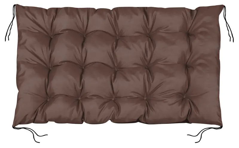 Gartenkissen 120 x 80 cm für Bank Palettenmöbel wasserabweisend braun