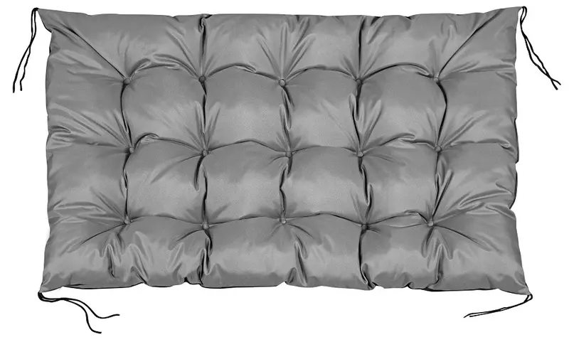 Gartenkissen 120 x 80 cm für Bank Palettenmöbel wasserabweisend grau