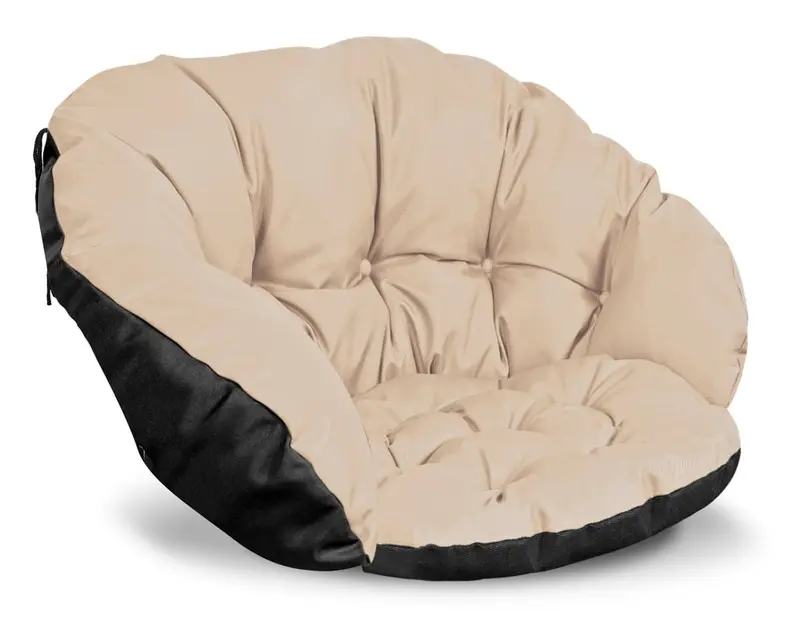 Gartenkissen 122 x 40 cm für Stuhl Hängesessel wasserabweisend beige