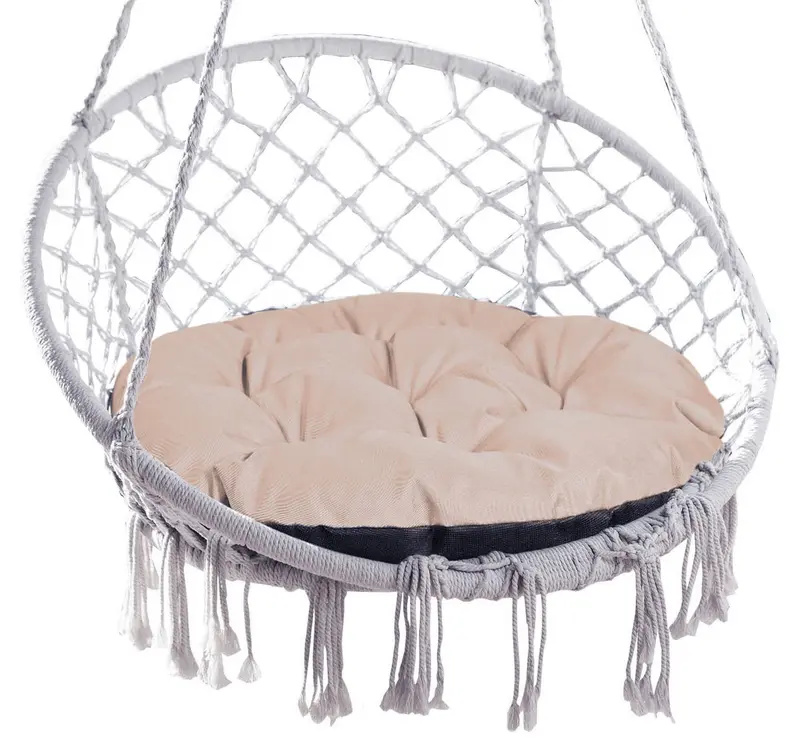 Gartenkissen 65 cm für Hängesessel wasserabweisend cappuccino