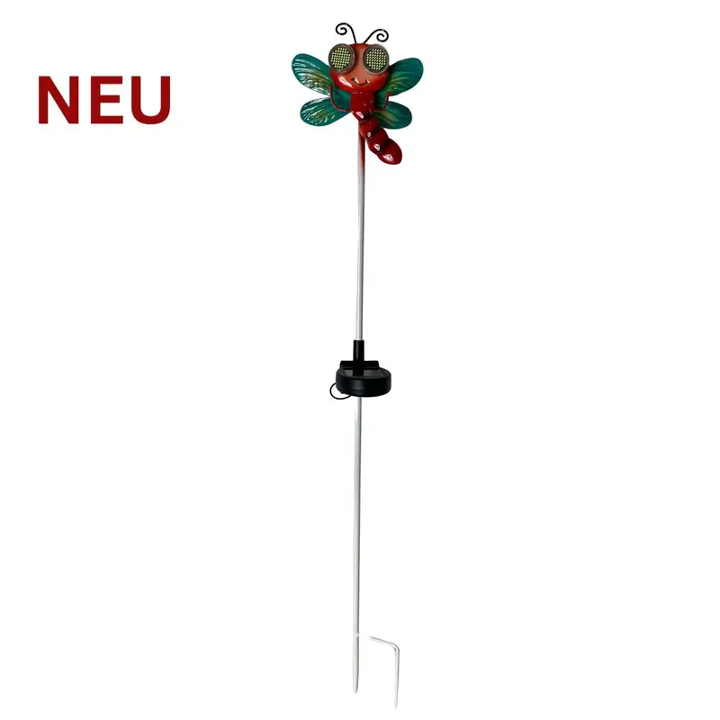 Gartenstecker "Libelle" mit Solar-LED und wechselnder Augen-Blickrichtung, 77 cm