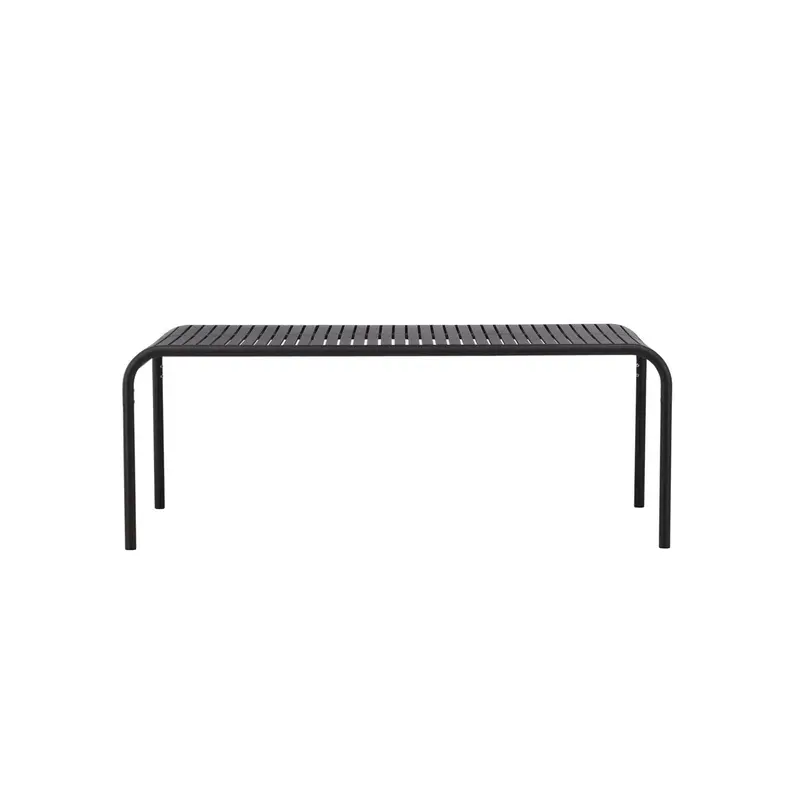 Gartentisch Borneo 200×100cm aus Metall - Schwarz